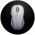 Mini round Mouse Pad 6 X 6 Inch, Small Mouse Mat Non-Slip Rubber Base for Laptop PC Office Working Wireless Mouse Home Office Travel, Portable & Washable Black