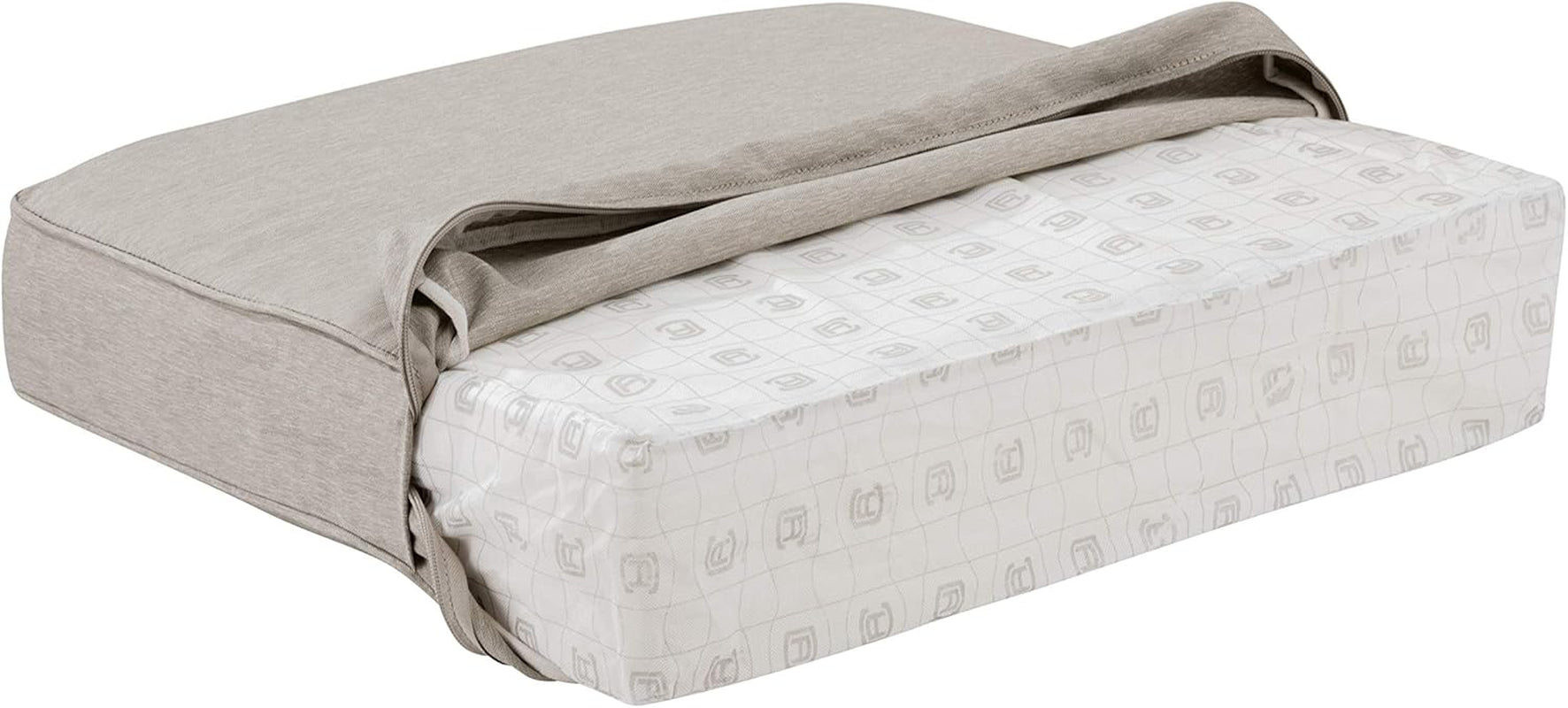 62-045-HGREY-EC Montlake Fadesafe Water-Repellent 59 X 18 X 3 Inch Outdoor Bench Cushion, Heather Grey