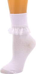 Women Ankle Socks, Women Lace Ruffle Frilly Ankle Socks Fashion Ladies Girl Princess