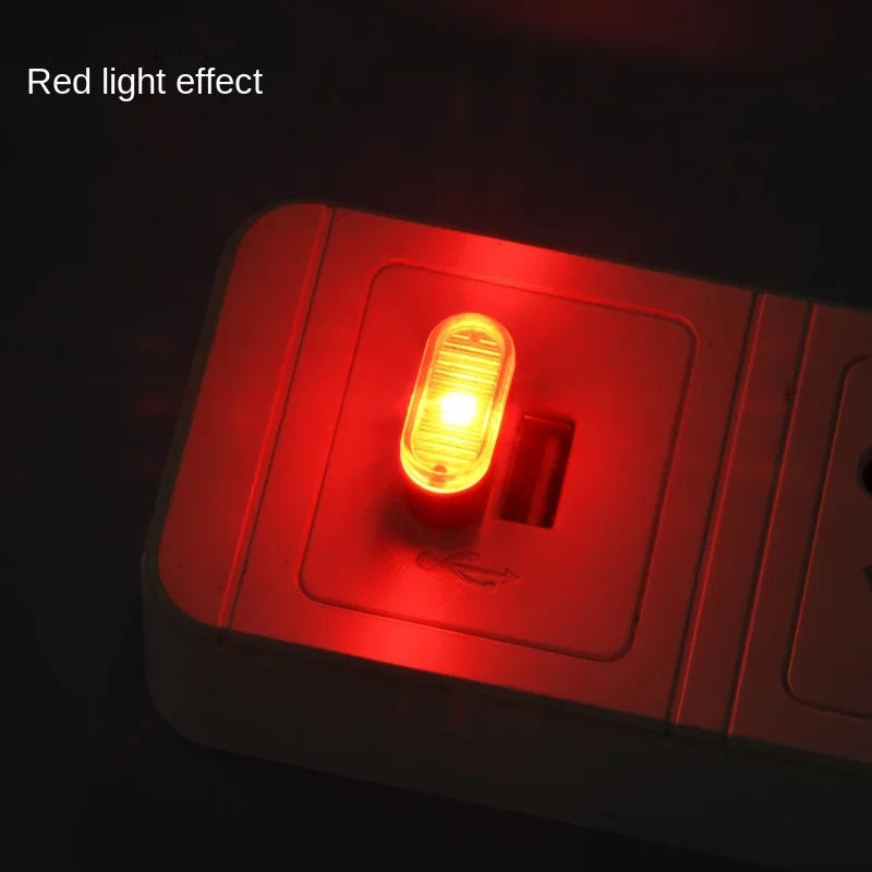 Mini USB Light LED USB Night Light 5 Styles Modeling Car Ambient Light Neon Interior Light Car Jewelry Decorative Ambient Light