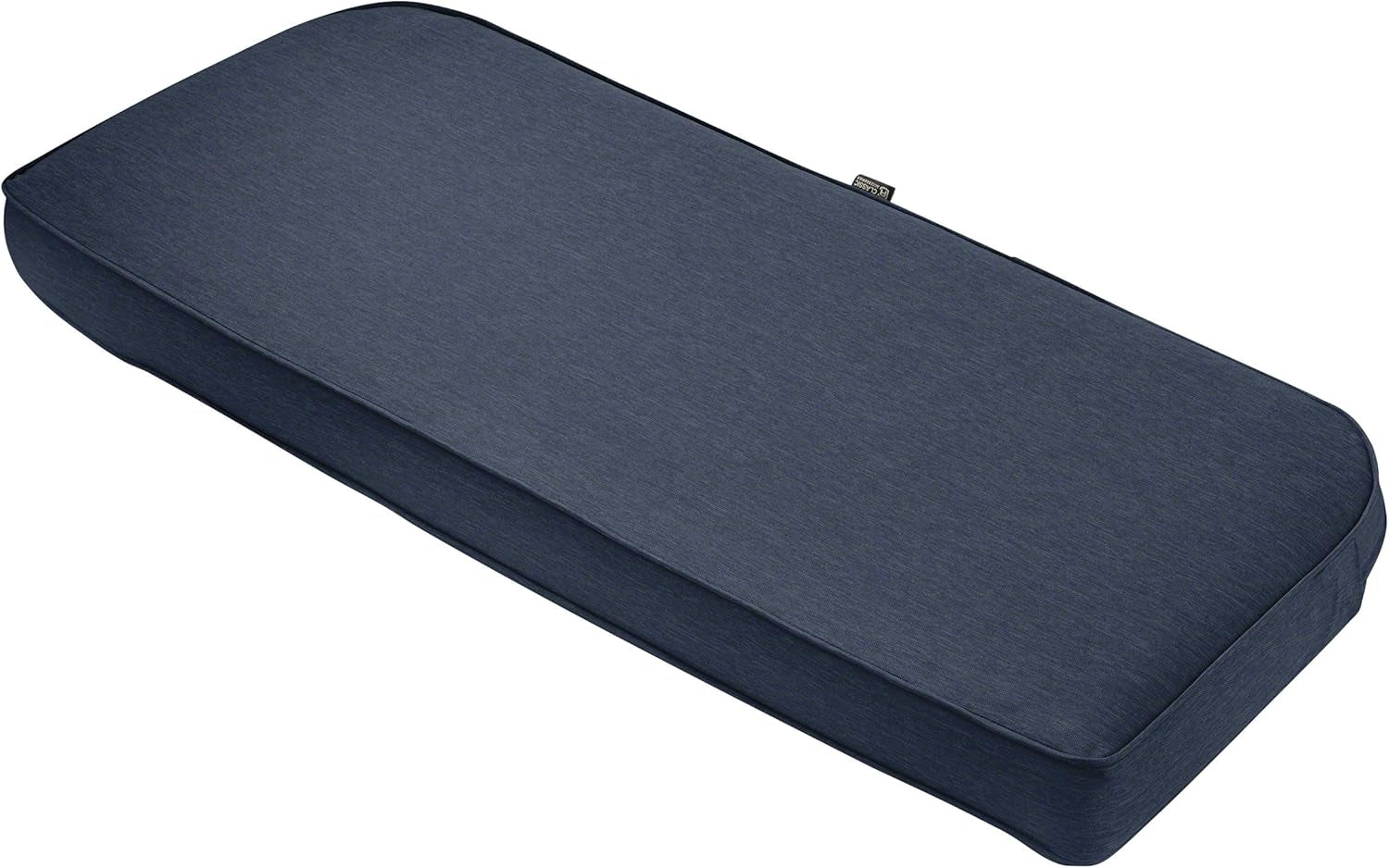 Montlake Fadesafe Water-Resistant 41 X 18 X 3 Inch Contoured Outdoor Bench Cushion, Heather Indigo