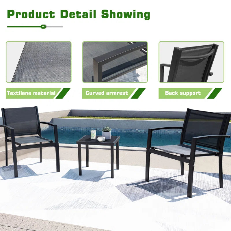 Abrien 2 - Person Patio Conversation Set