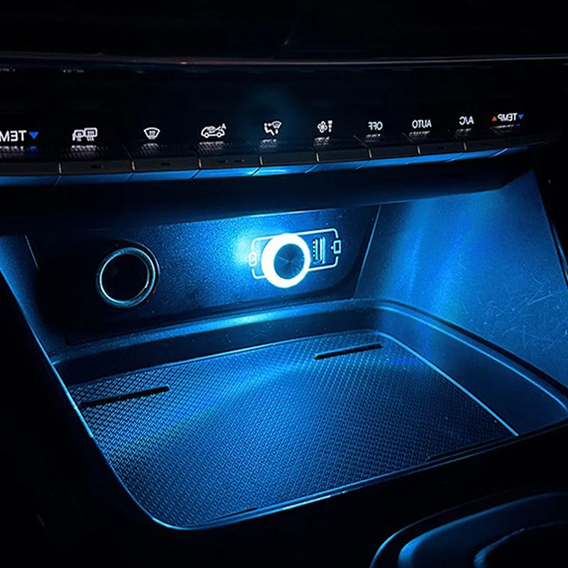 Portable Car USB Ambient Light Mini LED Decorative Atmosphere Lamps for Auto Interior Environment Light Computer Light Plug Play
