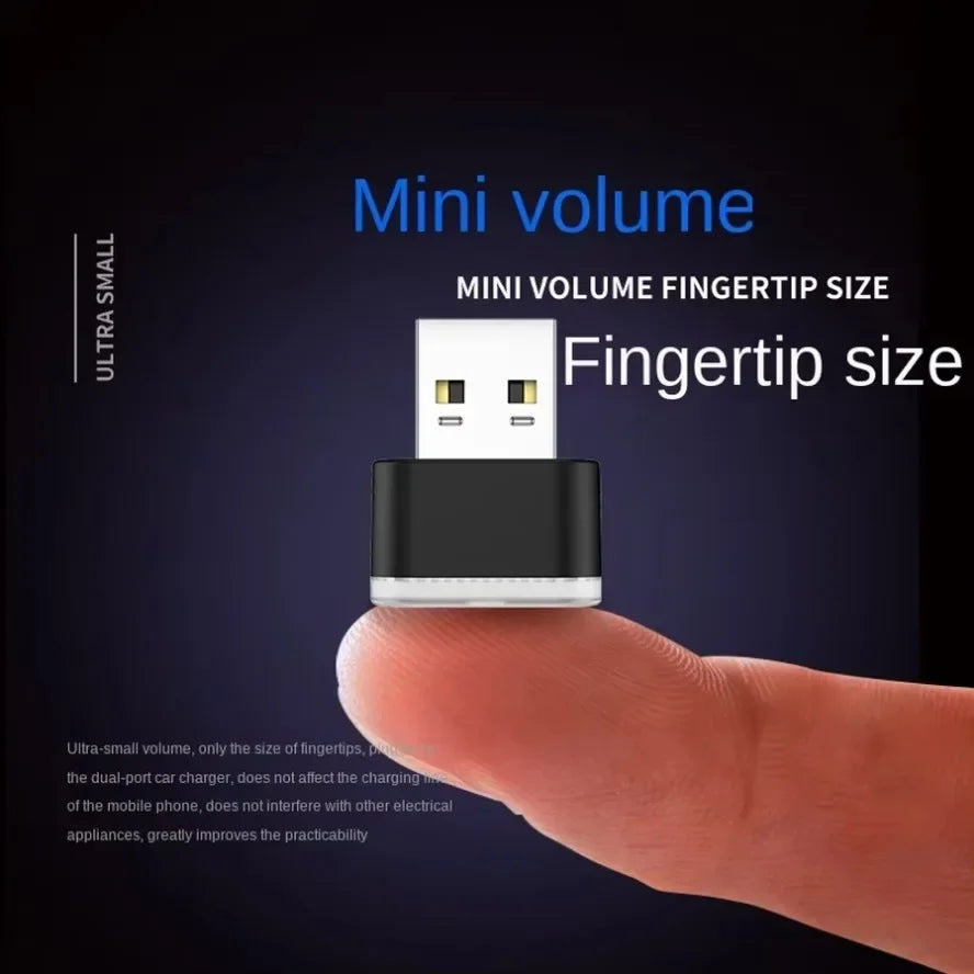 Mini USB Light LED USB Night Light 5 Styles Modeling Car Ambient Light Neon Interior Light Car Jewelry Decorative Ambient Light