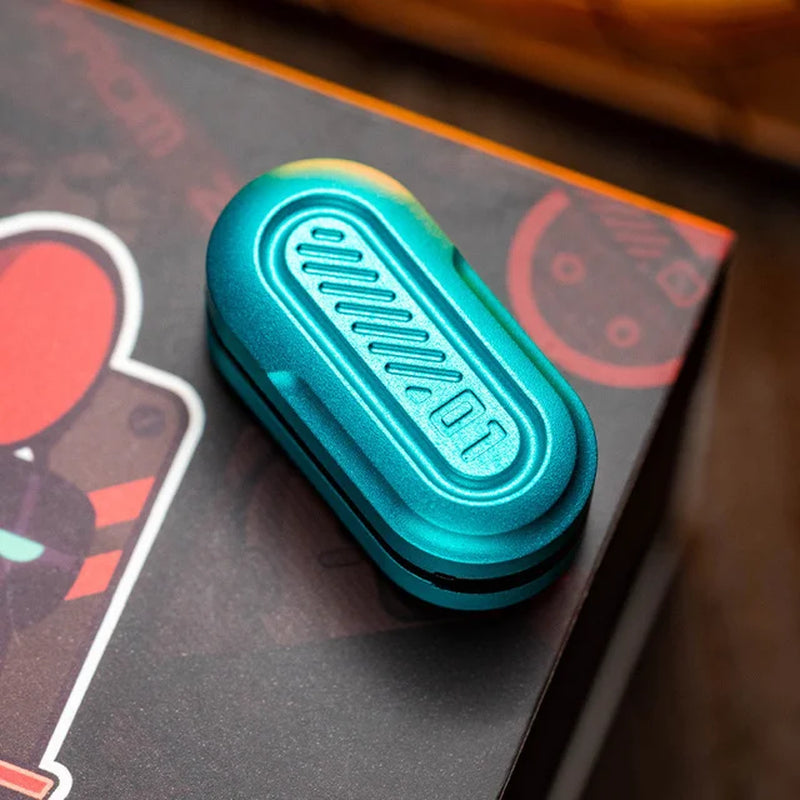 Green Pod Fidget Slider Metal Fidget Toys ADHD Tool Anti-Anxiety Office Desk Toys Adult Stress Relief Toys Kids Gifts