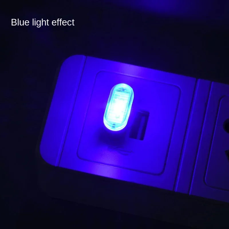 Mini USB Light LED USB Night Light 5 Styles Modeling Car Ambient Light Neon Interior Light Car Jewelry Decorative Ambient Light