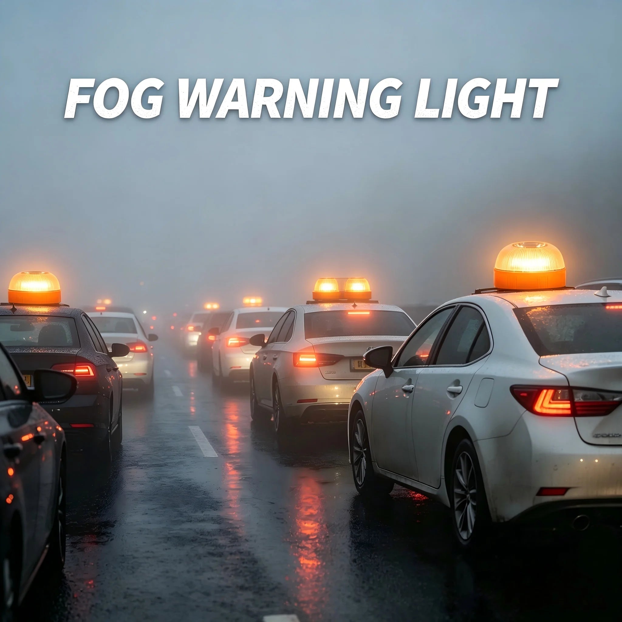 Smart Emergency Beacon, Car Breakdown Warning Light, Magnetic LED Strobe Flare for Roadside Safety, Foggy Day Alert Lamp For