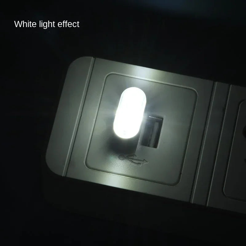 Mini USB Light LED USB Night Light 5 Styles Modeling Car Ambient Light Neon Interior Light Car Jewelry Decorative Ambient Light