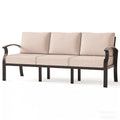 Aluminum 3-Seat Patio Furniture Set, Outdoor Patio Conversation Set with 5.1" Cushions for Patio Backyard Poolside, Sand