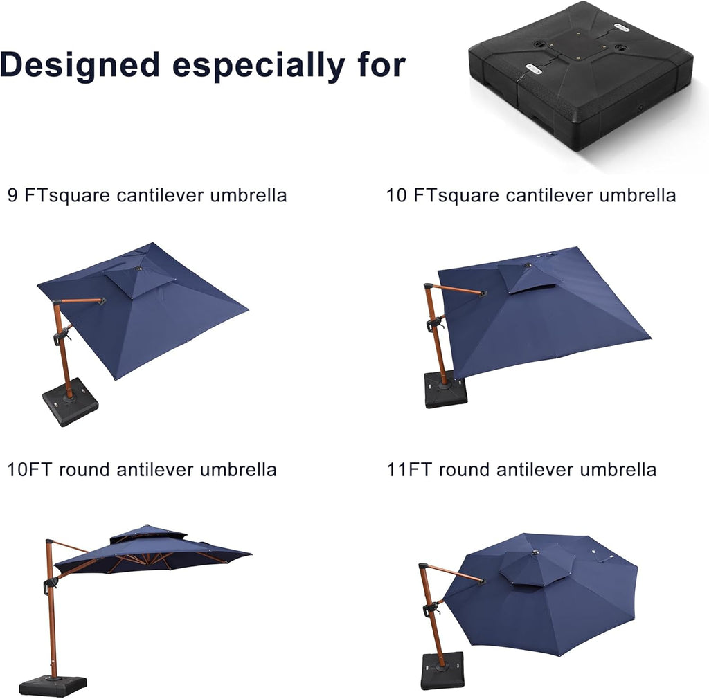 Patio Umbrella Base PL209BD Cantilever Umbrella Base, 32.21'' X 32.21''