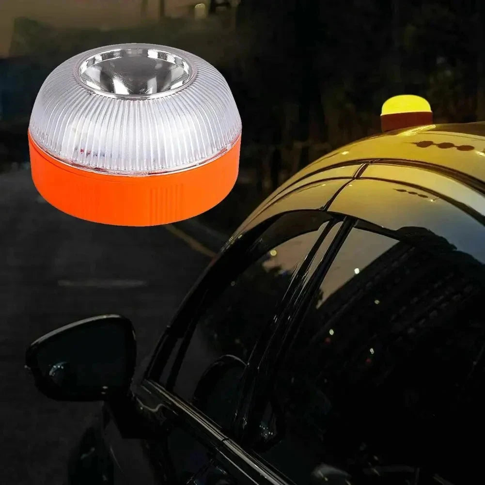 Magnetic Emergency Beacon Light for Cars Strobe Flashing Warning Lamp Vehicle Safety Signal Light V16 without Battery